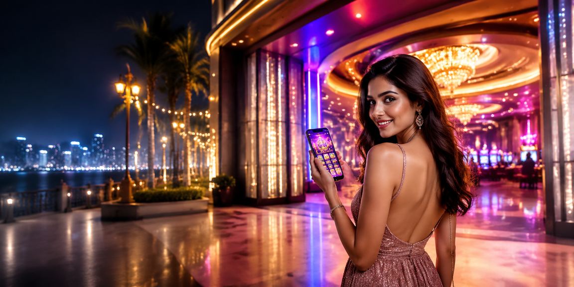 Indian casino app Bollywood star marketing image